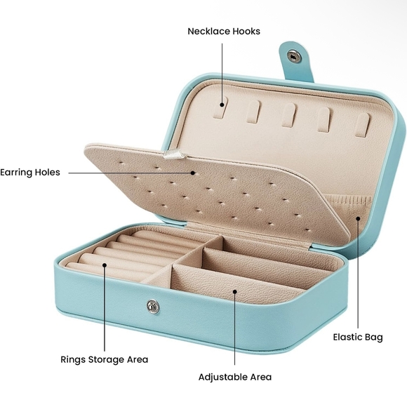 Elegant Light Green Jewelry Organizer - Picture 5 of 6